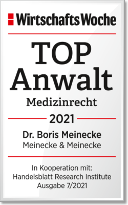 Medizinrecht Anwalt Dr. Boris Meinecke