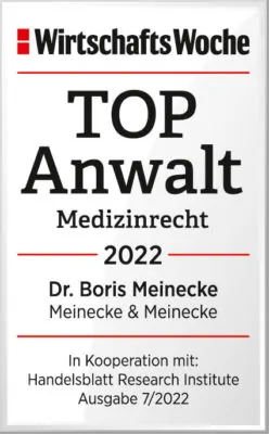 Top Anwalt Medizinrecht Dr. Boris Meinecke